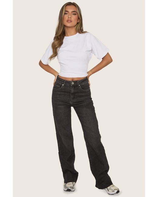 Rebellious Fashion White Short Sleeve Cinched Waist T-Shirt