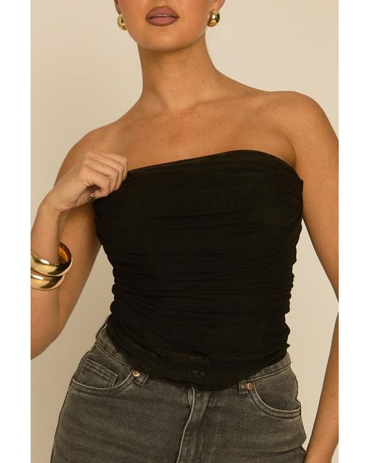 Rebellious Fashion Natural Mesh Boned Corset Top