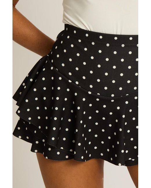 Rebellious Fashion Multicolor Flippy Skort