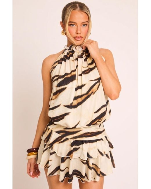 Rebellious Fashion Multicolor Flippy Playsuit