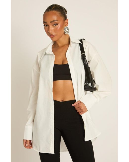 Rebellious Fashion Natural Oversized Shirt