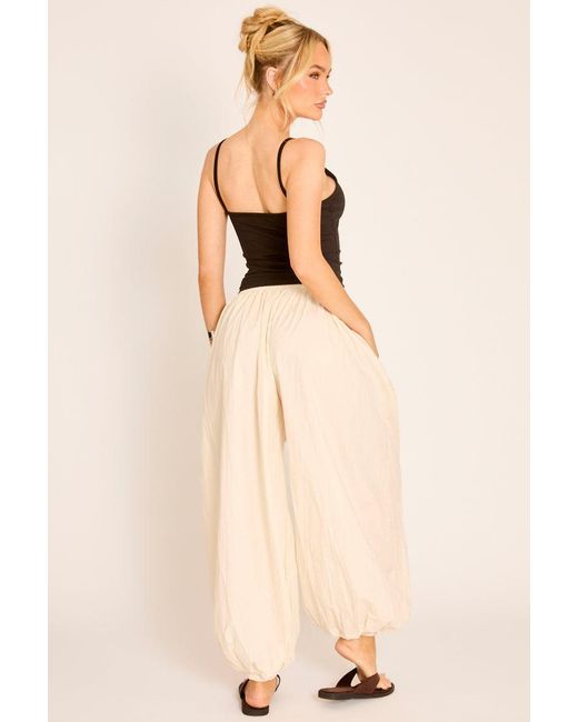 Rebellious Fashion Natural Balloon Trouser