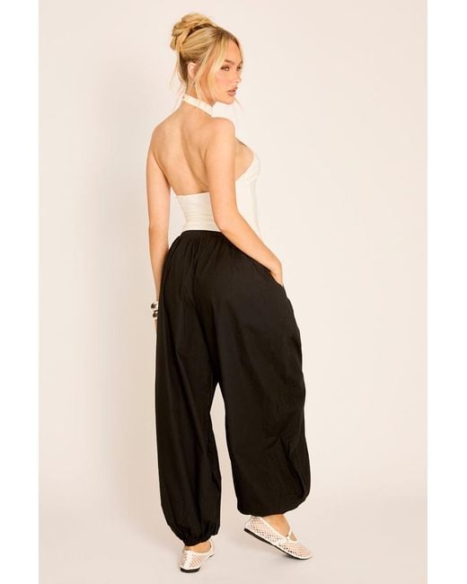 Rebellious Fashion Black Balloon Trouser