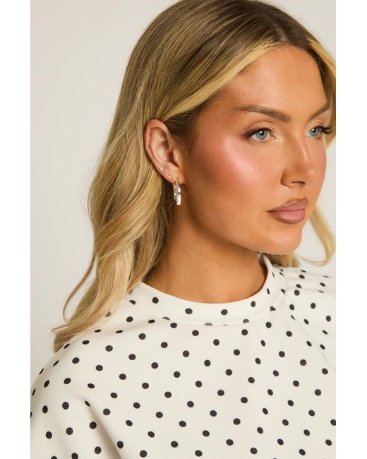 Rebellious Fashion Brown Wavy Hoop Earrings