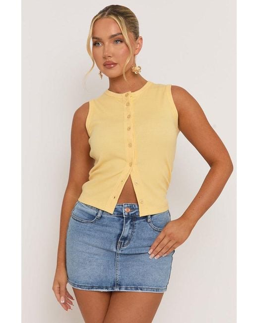 Rebellious Fashion Blue Mid Acid Wash Denim Mini Skirt