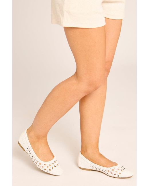 Rebellious Fashion Pink Woven Raffia Ballet Flats
