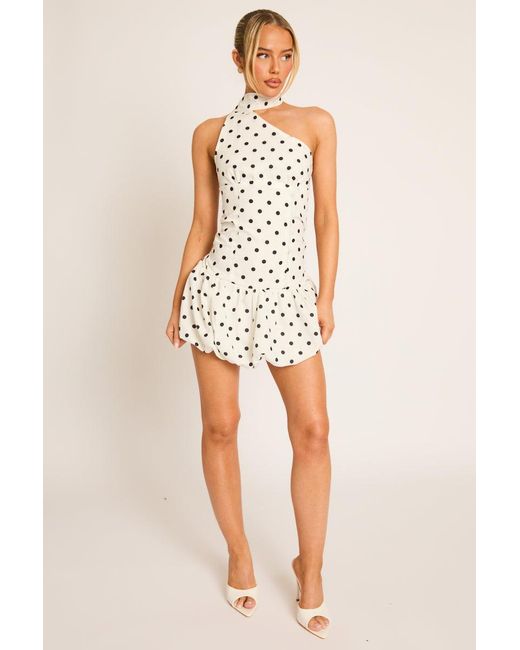Rebellious Fashion Natural Scarf Mini Dress
