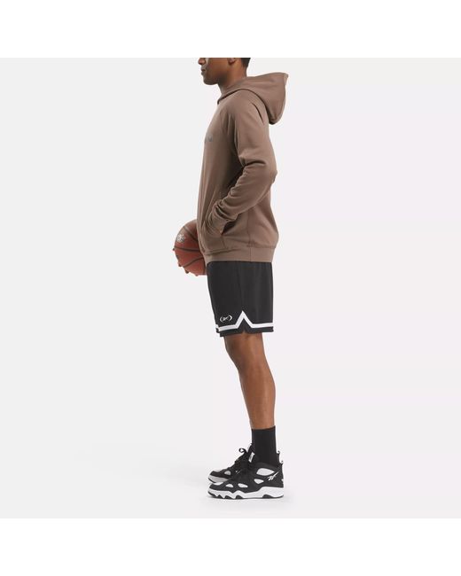Reebok Brown Basketball Hoodie for men