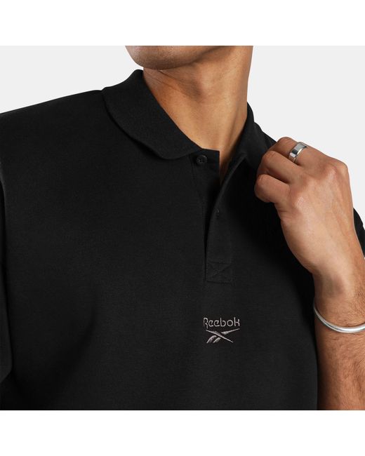 Reebok Black Wardrobe Essentials Polo Shirt
