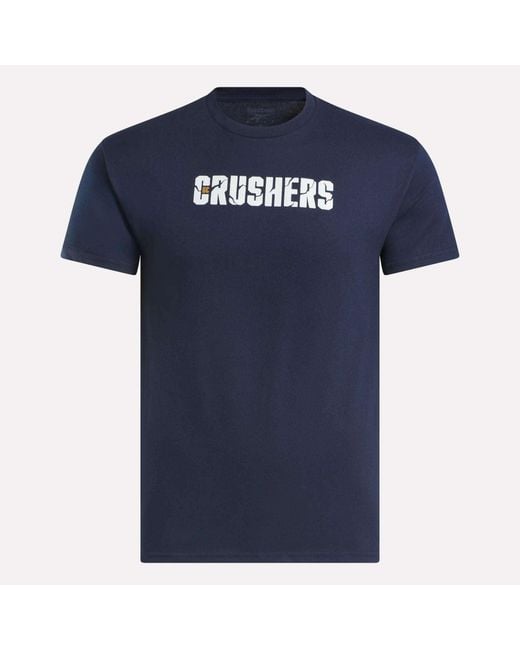 Reebok Blue Crushers Wordmark Tee for men