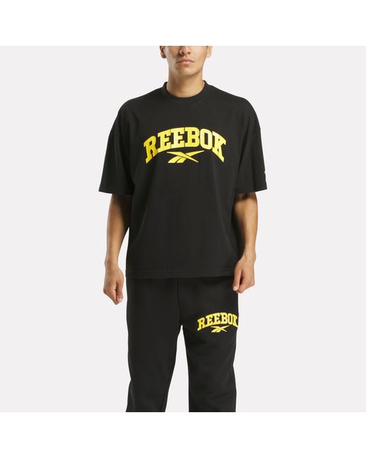 Reebok Black Varsity High Density T-Shirt