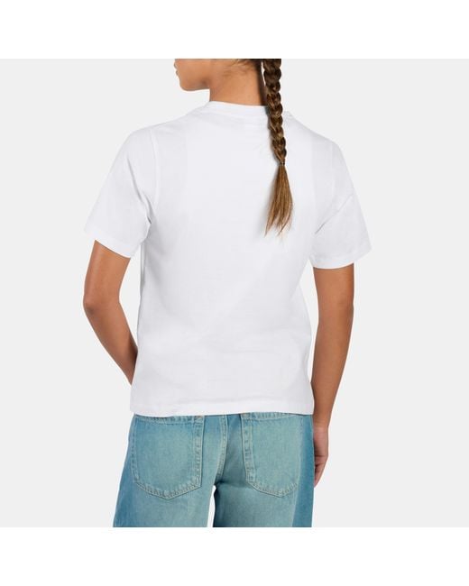 Reebok White Id 2-Colour Logo T-Shirt