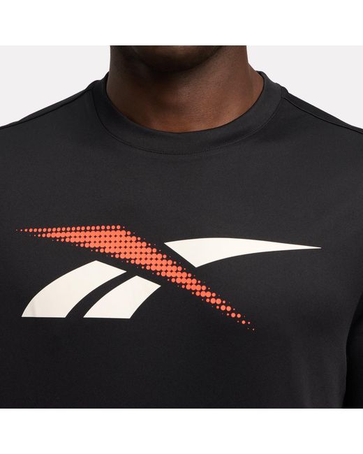 Reebok Black Running Logo Tech T-Shirt