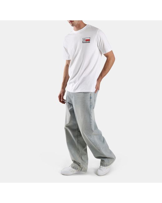 Reebok White Polska Football T-Shirt