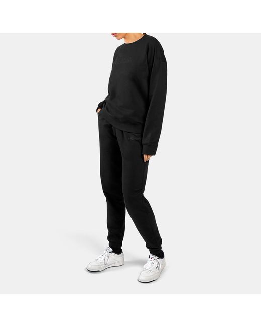 Reebok Black Studded Logo Crew Sweatshirt