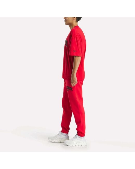 Reebok Red Joggers for men