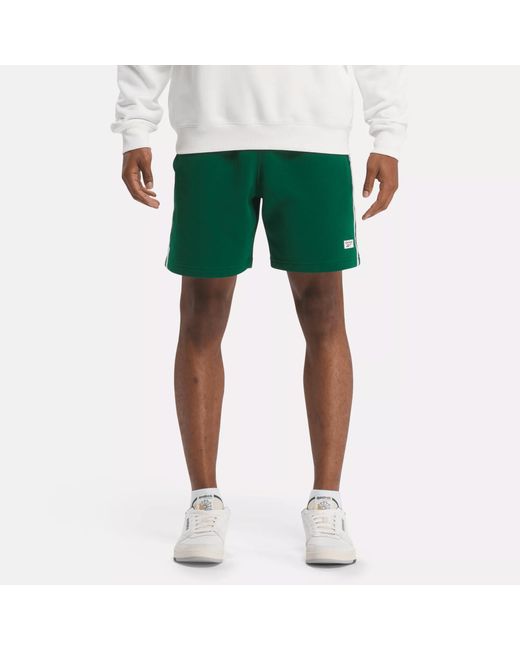 Reebok Green Sport Classics Shorts for men