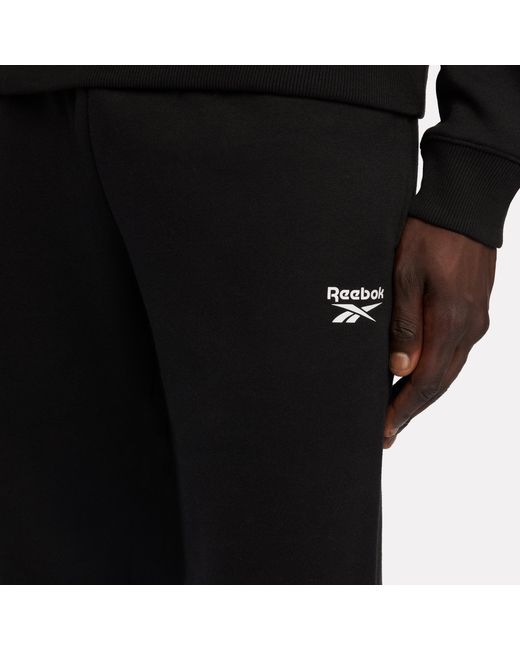Reebok Black Id Open Hem Fleece Pant