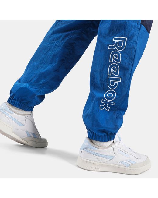 Reebok Blue Heritage Curve Track Pant