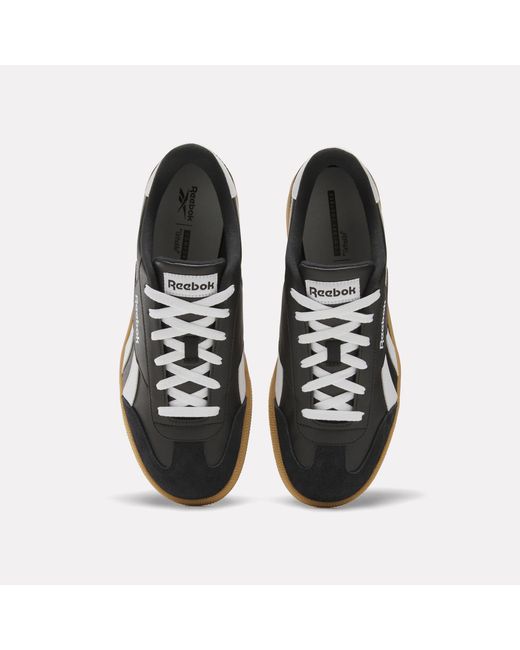 Reebok Adult Smash Edge Suede Sneaker Black/white/gum