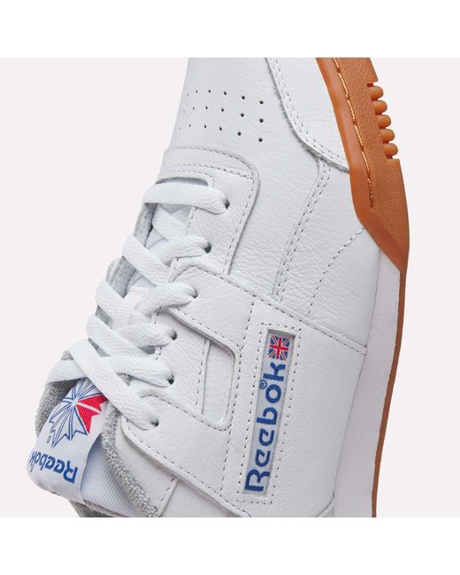 Reebok White Workout Plus Shoes