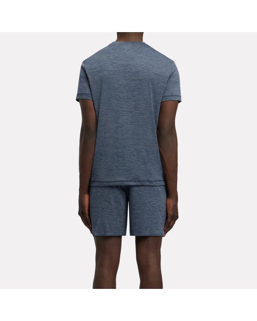 Reebok Blue Id Train Melange Tech T-Shirt