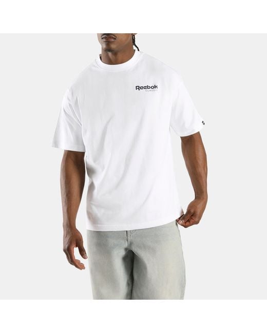 Reebok White Starcrest Relaxed T-Shirt