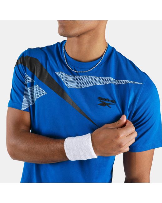 Reebok Blue Logo Placement T-Shirt