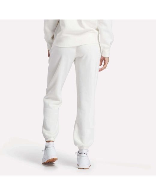 Reebok White Medium Vector Sweatpants