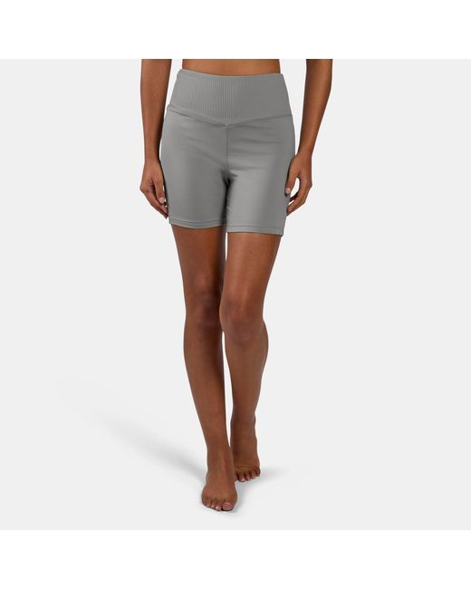Reebok Gray Lux Peached Booty Shorts