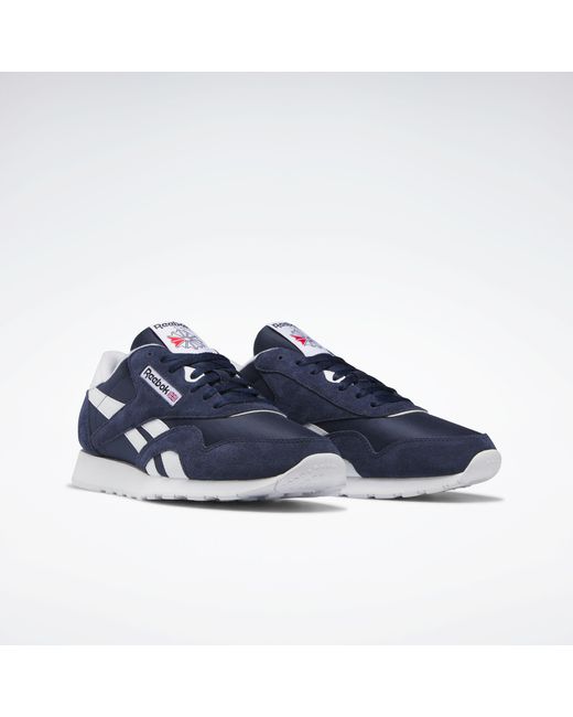 Reebok Blue Classic Nylon Trainers for men