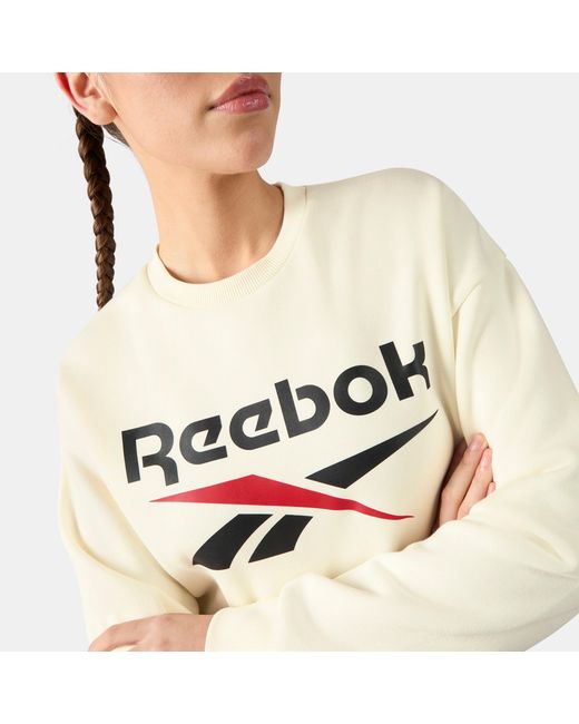 Reebok Natural Reagan Oversized Crewneck Sweatshirt