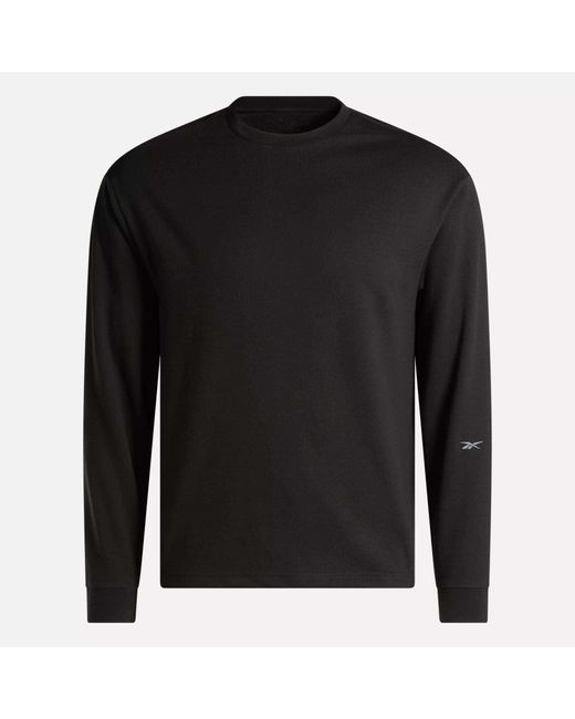 Reebok Black Active Collective Long Sleeve T-Shirt for men
