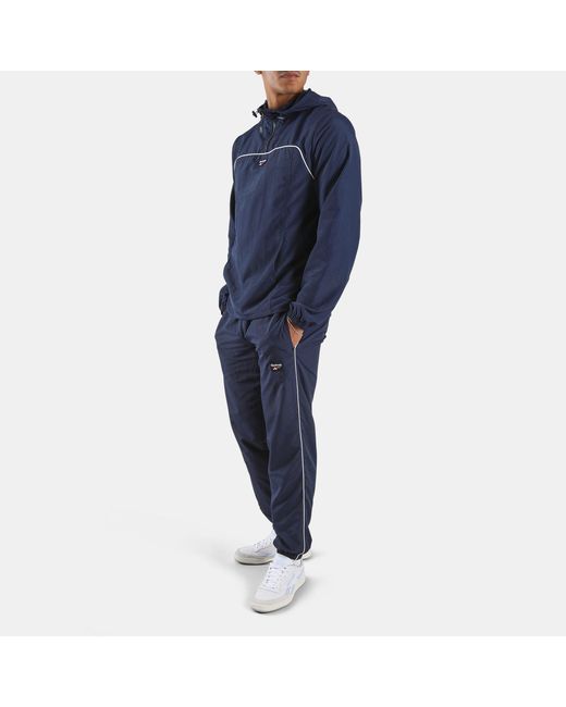 Reebok Blue Overhead Windcheater