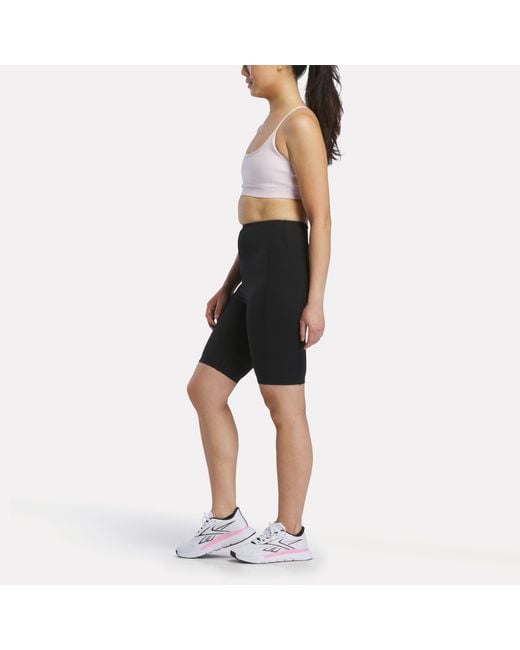 Reebok Black Lux Peached Biker Shorts