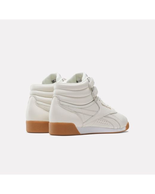 Reebok White Freestyle Hi Trainers