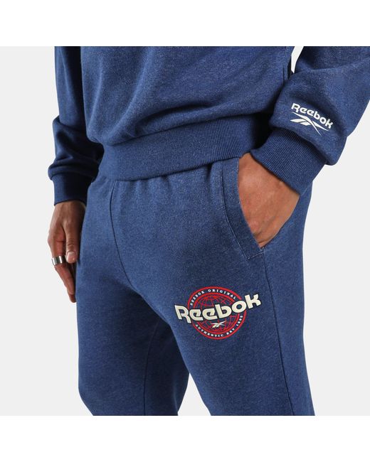 Reebok Blue World Jogger Pants for men