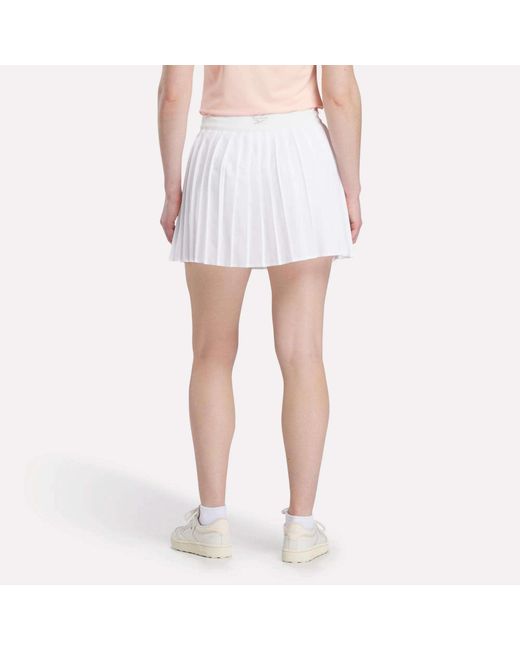 Reebok White Pleated Skort