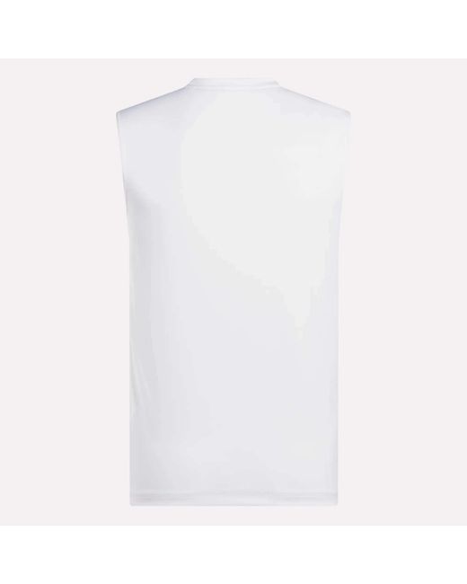 Reebok Blue Sleeveless Tech Training T-Shirt for men