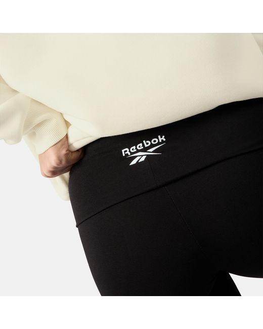 Reebok Black Tara Small Logo Flared Leggings