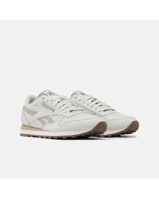 Reebok White Classic Leather Sneakers