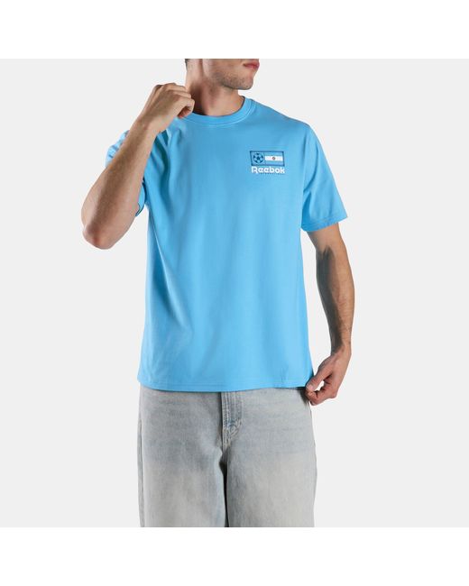 Reebok Blue Argentina Football T-Shirt