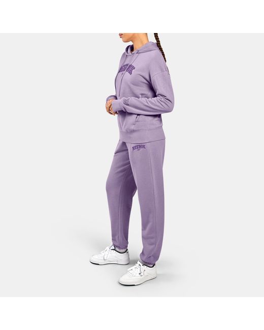 Reebok Purple Prep Chenille Jogger Pants