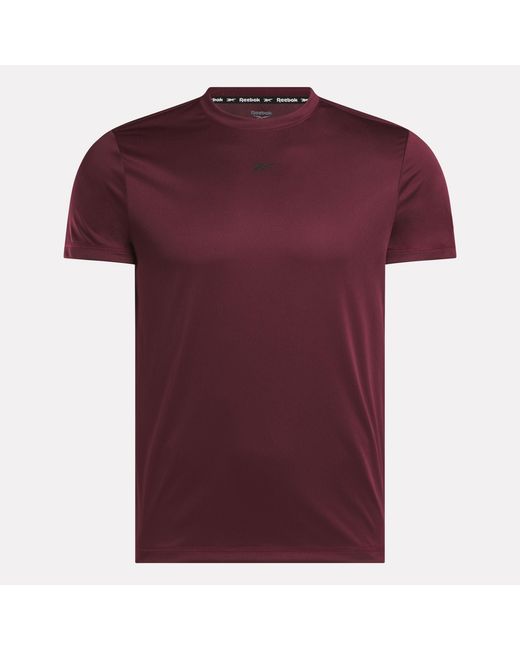 Reebok Purple Id Train Short Sleeve Tech T-Shirt for men