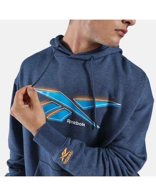 Reebok Blue 80's Vector Hoodie for men