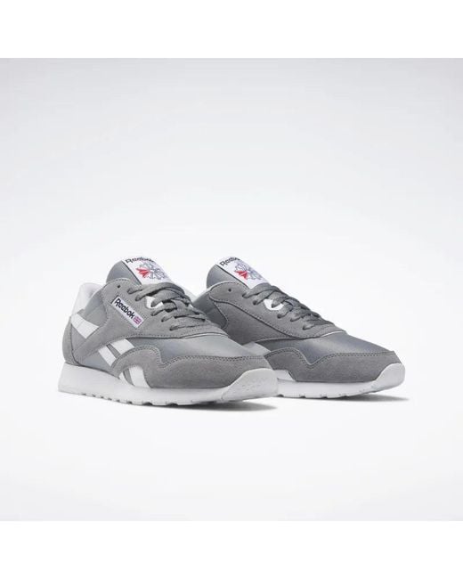 Reebok Gray Classic Nylon Trainers
