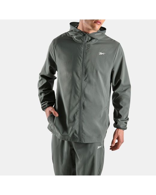 Reebok Id Geweven Herenjas, Afmeting in het Gray voor heren