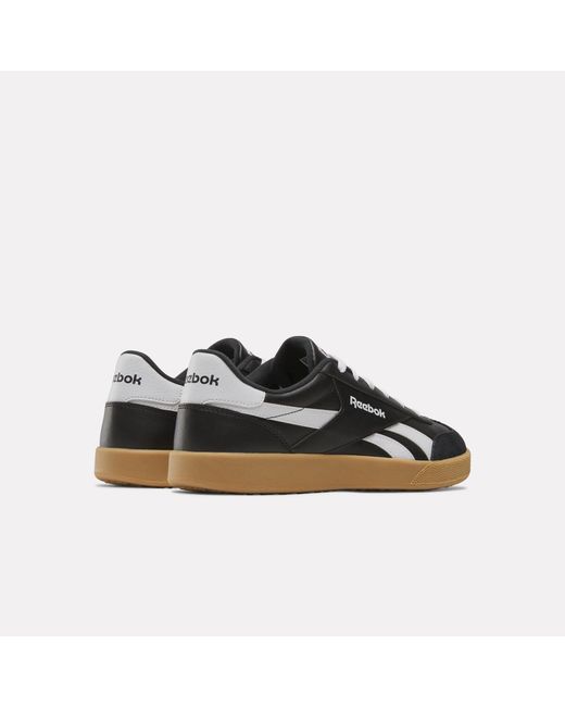 Reebok Adult Smash Edge Suede Sneaker Black/white/gum