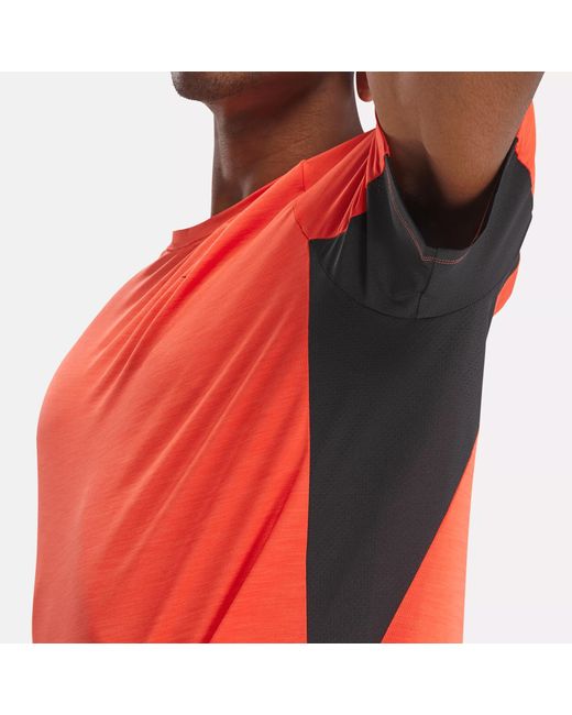 Reebok Orange Rbk-chill Athlete T-shirt 2.0 for men
