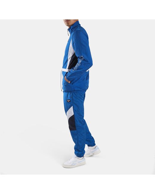Reebok Blue Heritage Curve Track Pant